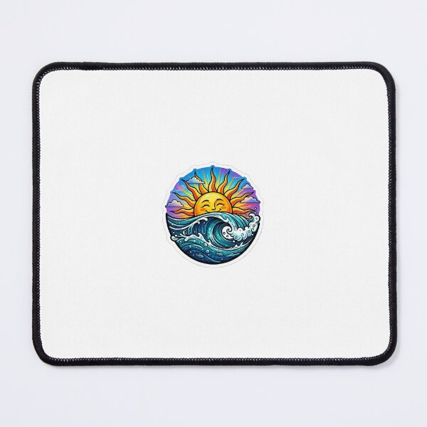 Item preview, Venti Waves Neon Ocean Scene Sticker designed and sold by Venti waves.