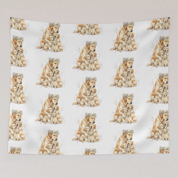 Item preview, Golden Retriever Mom and Babies designed and sold by Roy & Tiffany.
