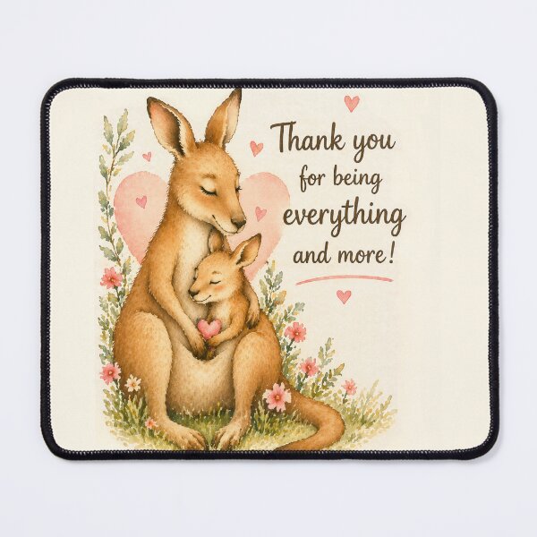 Item preview, Kangaroo Mum Watercolour Love Birthday Mothers Day designed and sold by inspired-works.