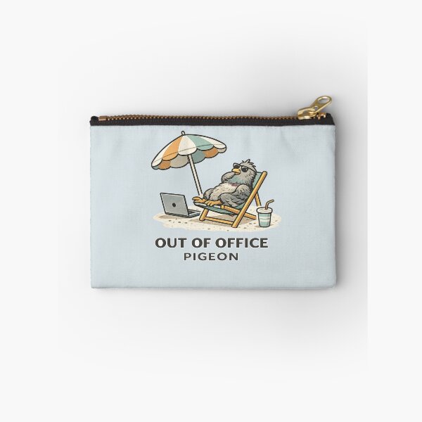 Item preview, Out of Office Pigeon Minimalist Summer Burnout Humor designed and sold by Bratak.