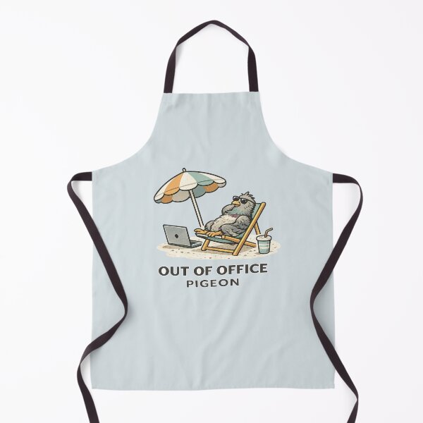 Item preview, Out of Office Pigeon Minimalist Summer Burnout Humor designed and sold by Bratak.