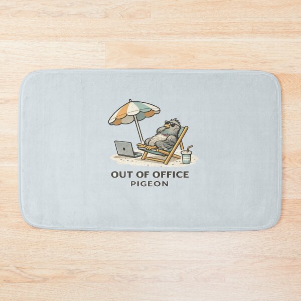 Item preview, Out of Office Pigeon Minimalist Summer Burnout Humor designed and sold by Bratak.
