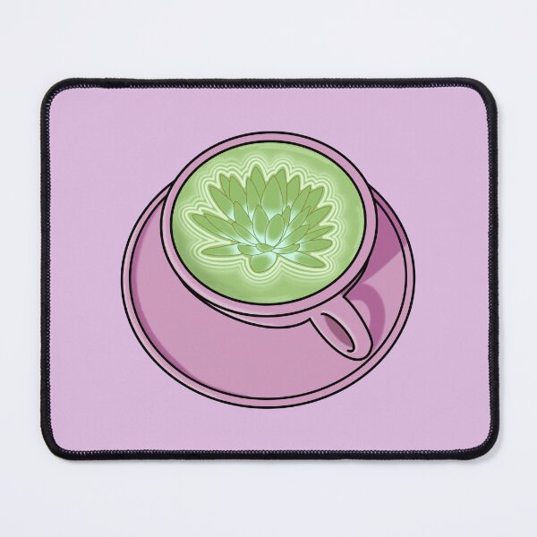Item preview, Matcha Latte Lotus Flower Art - Pink Coffee Mug designed and sold by Acaruso167.