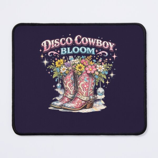 Item preview, Disco Cowboy Bloom Western Festival Floral Neon Artwork designed and sold by Bratak.