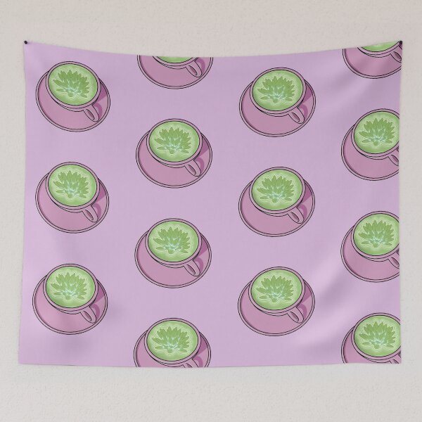 Item preview, Matcha Latte Lotus Flower Art - Pink Coffee Mug designed and sold by Acaruso167.