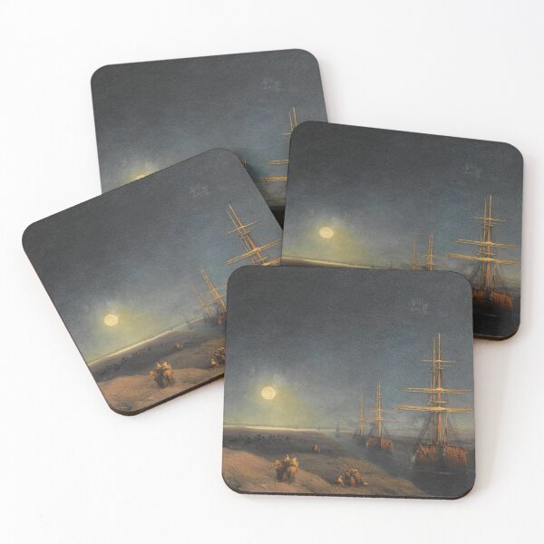Item preview, Ships Passing Through a Canal in Moonlight designed and sold by SharonTheFirst.