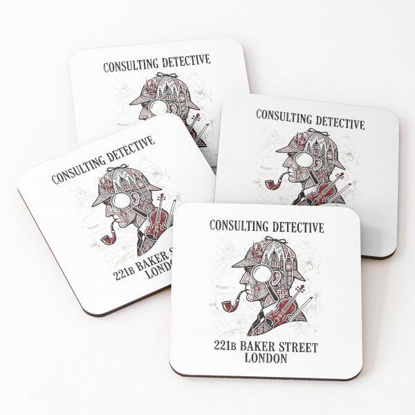 Item preview, Consulting Detective 221B Baker Street London Sherlock Holmes designed and sold by Fenay Designs.