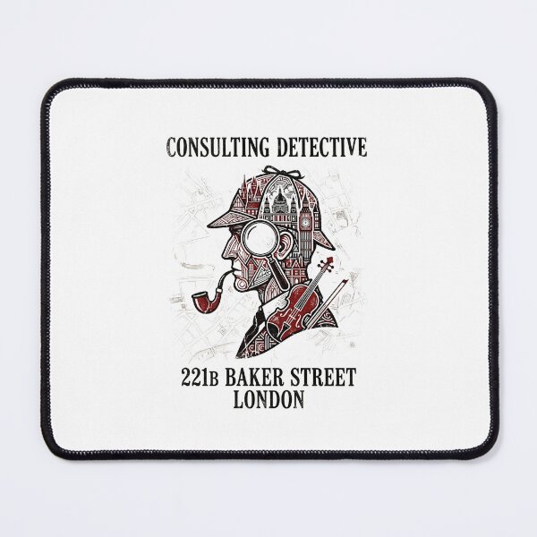Item preview, Consulting Detective 221B Baker Street London Sherlock Holmes designed and sold by Fenay Designs.