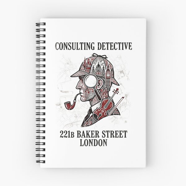 Item preview, Consulting Detective 221B Baker Street London Sherlock Holmes designed and sold by Fenay Designs.