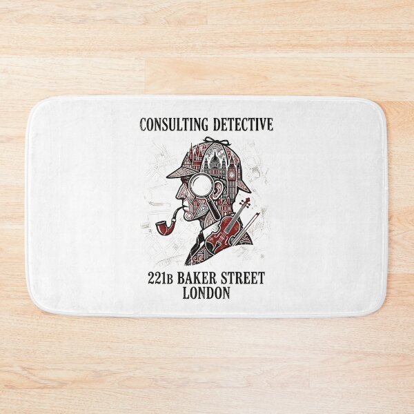 Item preview, Consulting Detective 221B Baker Street London Sherlock Holmes designed and sold by Fenay Designs.