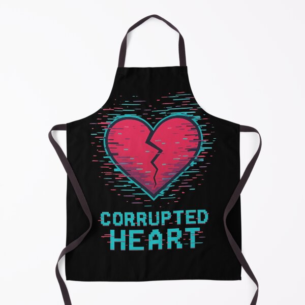 Item preview, Corrupted Heart – Neon Glitch Break Symbol designed and sold by JupiterGlitchEmpire.