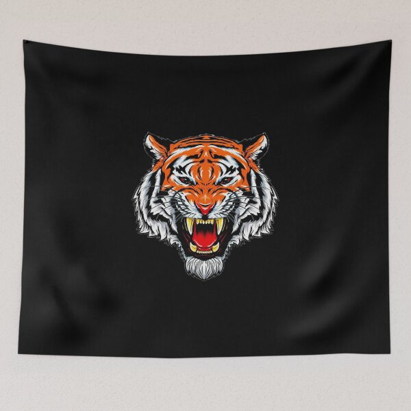 Item preview, Majestic Fierce Tiger Face Illustration designed and sold by StyleBloomes.