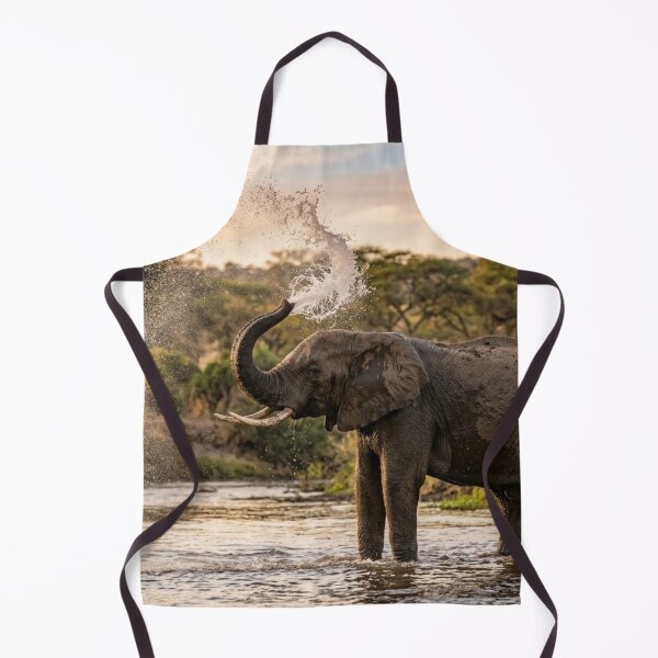 Item preview, Elephant spraying water with its trunk. designed and sold by Malisa345.