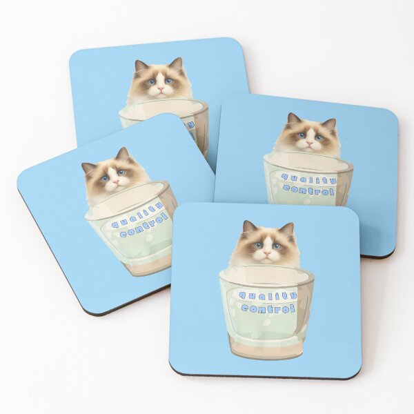 Item preview, Ragdoll Cat — Quality Control | Funny Cat Sticker & Design designed and sold by Melo&Mia.