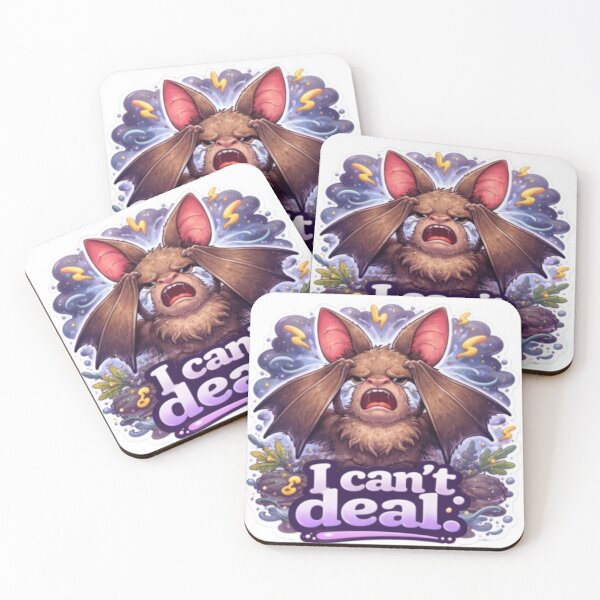 Item preview, Dramatic Bat Sticker – I Can’t Deal – Funny Emotional Bat designed and sold by Pond21.