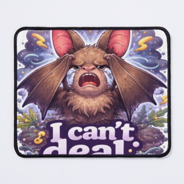 Item preview, Dramatic Bat Sticker – I Can’t Deal – Funny Emotional Bat designed and sold by Pond21.