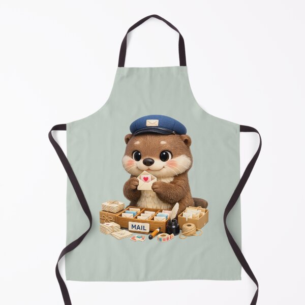 Item preview, Cute Mailroom Otter 3D CGI | Kawaii Animal Post Office Aesthetic Love Letter Illustration designed and sold by Moons Studio.
