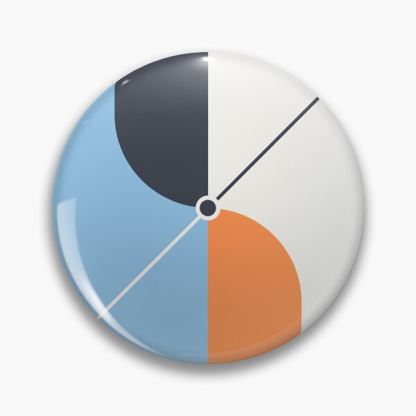 Item preview, The Nexus - Blue and Orange Minimalist Abstract designed and sold by artdocaj.