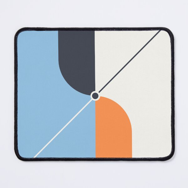 Item preview, The Nexus - Blue and Orange Minimalist Abstract designed and sold by artdocaj.