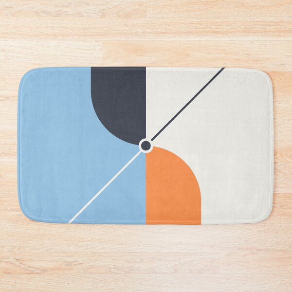 Item preview, The Nexus - Blue and Orange Minimalist Abstract designed and sold by artdocaj.