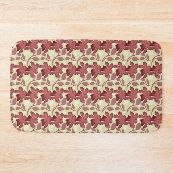 Item preview, Rust Floral Seamless Pattern Large Flowers Minimal Leaves Elegant Botanical Design designed and sold by HopeAndHustle.