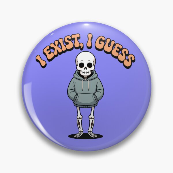 Item preview, I Exist I Guess Skeleton Hoodie T-Shirt | Introvert Existential Funny Skeleton Graphic Tee designed and sold by Raw Tigers.