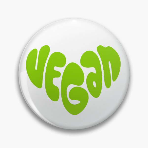 Item preview, Vegan Heart Typography | Green Plant Based Love Design designed and sold by Plant Cult.