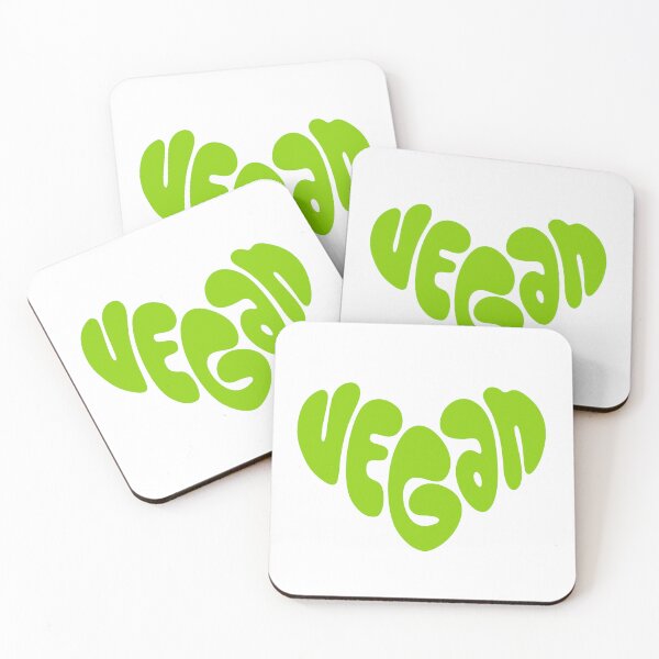 Item preview, Vegan Heart Typography | Green Plant Based Love Design designed and sold by Plant Cult.