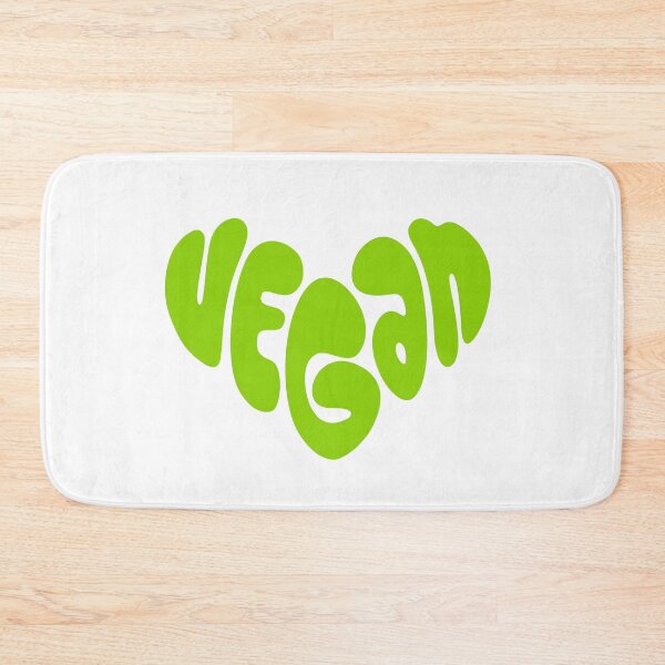 Item preview, Vegan Heart Typography | Green Plant Based Love Design designed and sold by Plant Cult.
