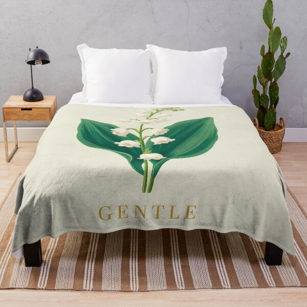 Item preview, Lily of the Valley Gentle – Minimal Floral Illustration with Soft Typography designed and sold by BobaBunny76.