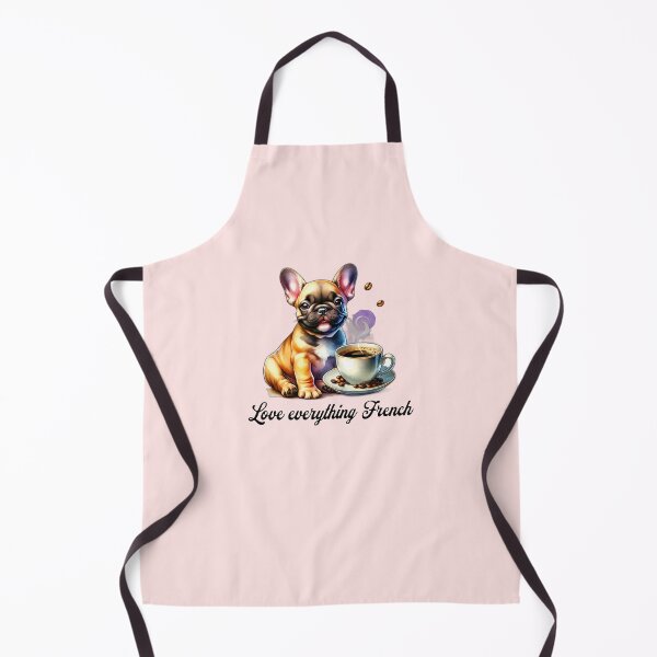 Item preview, French Bulldog with Coffee designed and sold by MyCozyCorner24.