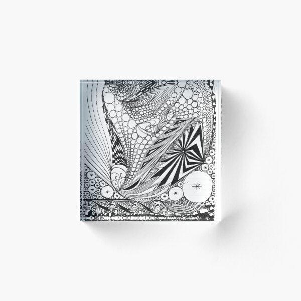 Aperçu de l'œuvre Design abstrait en noir et blanc créée et vendue par StreetLogicTees.