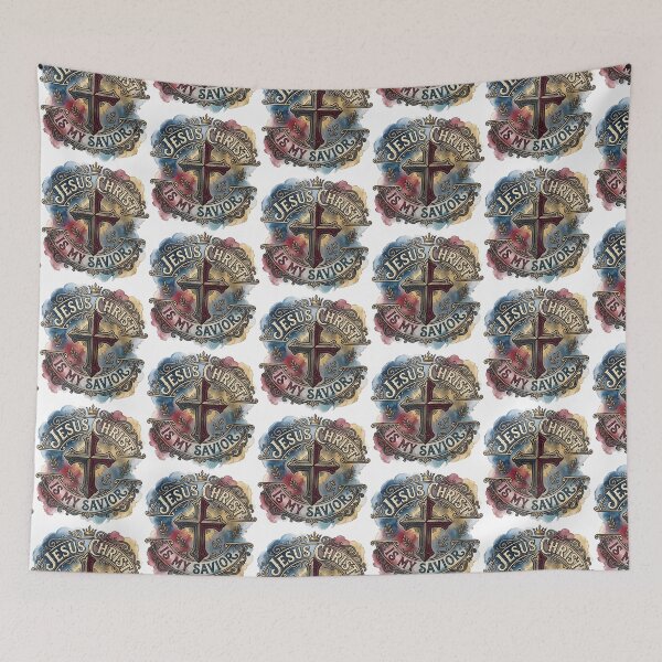 Item preview, Jesus Christ Is My Savior Cross Vintage Faith Shirt designed and sold by Billium Halder.
