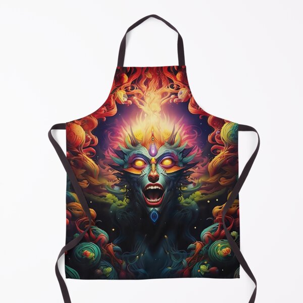 Item preview, Psychedelic Demon Face – Surreal Neon Dark Fantasy Art designed and sold by Dominik1994.