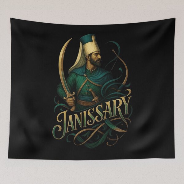Item preview, Janissary Ottoman Warrior Design, Turkish Elite Soldier Shirt, Ottoman Empire, Medieval Warrior, Islamic Military, Historical Warrior Art designed and sold by Typologystudios.