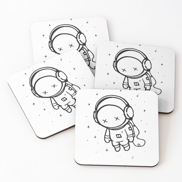 Item preview, Lonely Astronaut Listening to Music designed and sold by Hoffmann-Shop.
