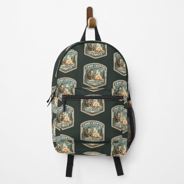 Item preview, Camp Cryptid Snack Club Vintage Outdoor Badge Illustration designed and sold by Bratak.