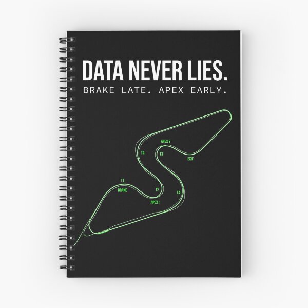 Item preview, Data Never Lies Brake Late Apex Early Sim Racing Track designed and sold by Fenay Designs.