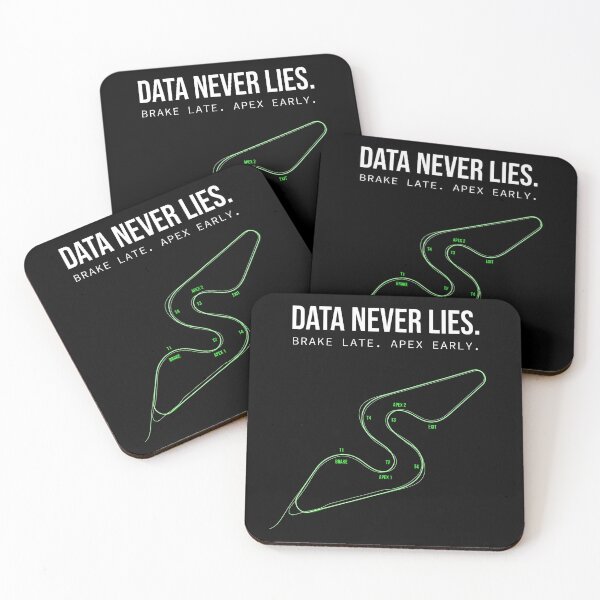 Item preview, Data Never Lies Brake Late Apex Early Sim Racing Track designed and sold by Fenay Designs.