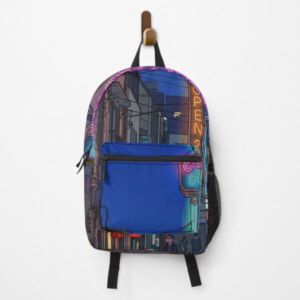 Item preview, Vintage Japanese Neon Alley Vinyl Record Shop Anime Aesthetic designed and sold by UltimateJapan.