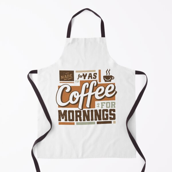 Item preview, I Was Made for Coffee Mornings - Vintage Retro Coffee Enthusiast Design designed and sold by BrewmarkStudio.