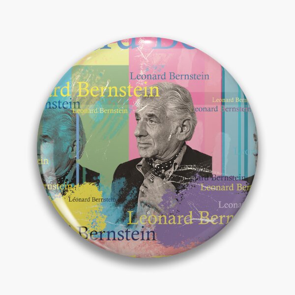 Item preview, Leonard Bernstein, musical legend, pop art collage designed and sold by Mauswohn.