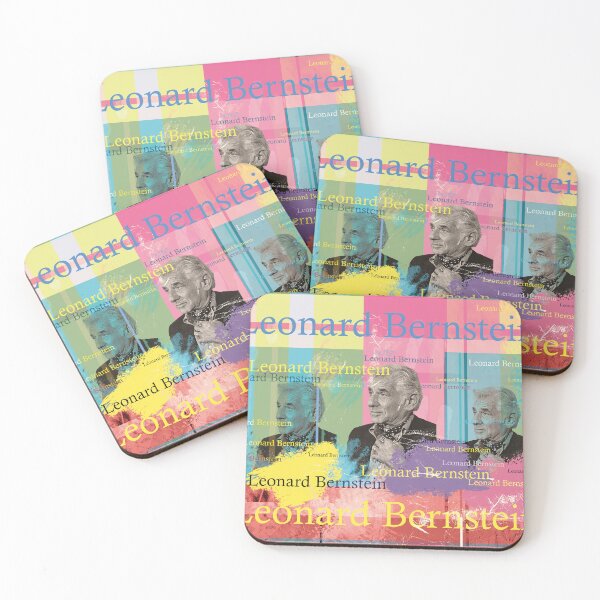 Item preview, Leonard Bernstein, musical legend, pop art collage designed and sold by Mauswohn.