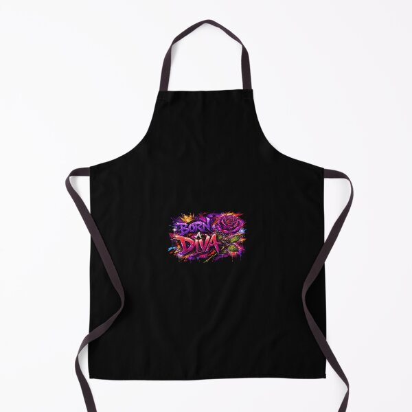 Item preview, Queen Vibes - Born a Diva Floral Graffiti Illustration designed and sold by RakyLaky.