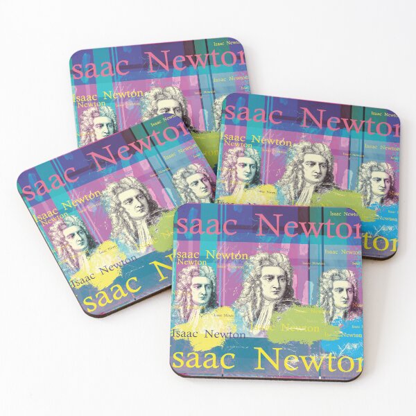 Item preview, Isaac Newton, scientific legend as a pop art collage designed and sold by Mauswohn.