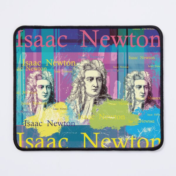 Item preview, Isaac Newton, scientific legend as a pop art collage designed and sold by Mauswohn.