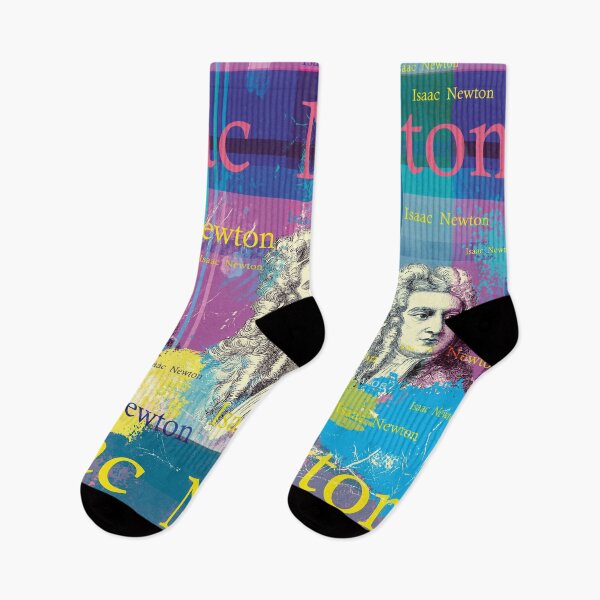 Item preview, Isaac Newton, scientific legend as a pop art collage designed and sold by Mauswohn.