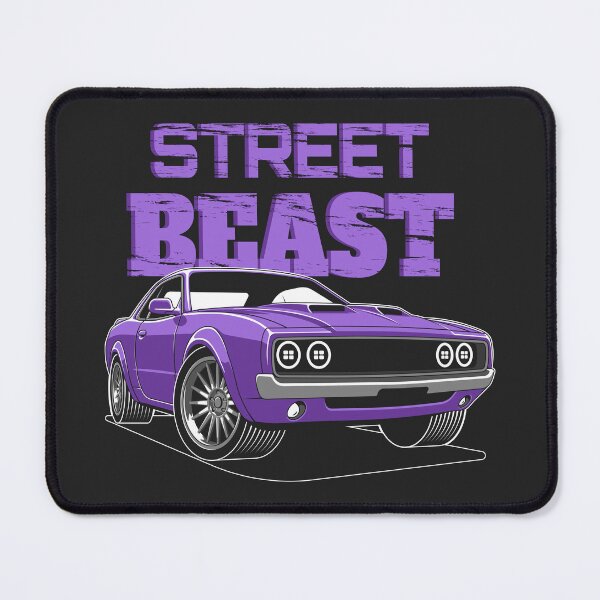 Item preview, Street Beast Purple Muscle Car - Classic Mopar Aesthetic designed and sold by Torque Creed.