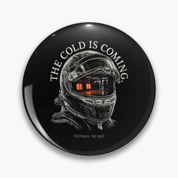 Item preview, The Cold Is Coming Preparing The Mind Sim Racing Helmet designed and sold by Fenay Designs.