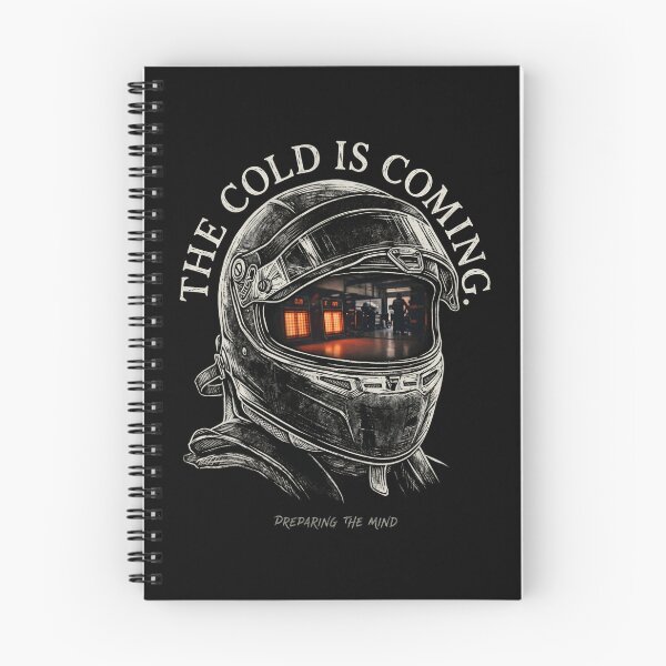 Item preview, The Cold Is Coming Preparing The Mind Sim Racing Helmet designed and sold by Fenay Designs.